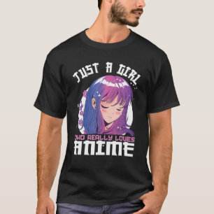 Anime voor tien meisjes alleen maar een meisje dat t-shirt