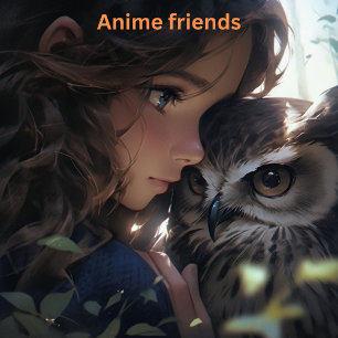 Anime vrienden perfect poster