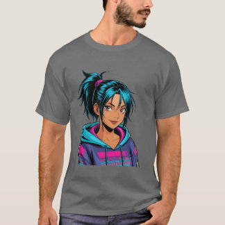 Anime-vrouw cadeau t-shirt