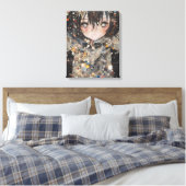 Anime Vrouw Collage Canvas Afdruk (Insitu (Slaapkamer))