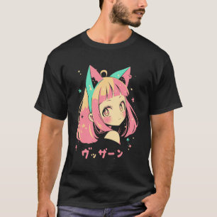 Anime Waifu Schattig Anime Manga Kat Meisje Schatt T-shirt