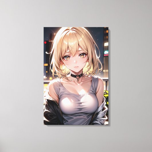 Anime Wall Art. Canvas Afdruk (Voorkant)