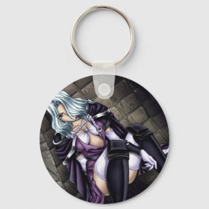 Anime Warrior Girl Sleutelhanger