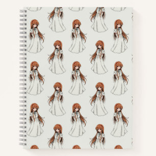 Anime Web Girl Manga Pattern Design Notitieboek
