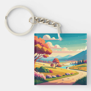 Anime wereld sleutelhanger