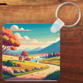 Anime wereld sleutelhanger (Achterkant)