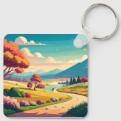 Anime wereld sleutelhanger (Achterkant)