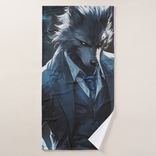 Anime Werewolf Gentleman (Serviette de bain)