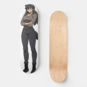 Anime Werewolf Woman Skateboard (Voorkant)