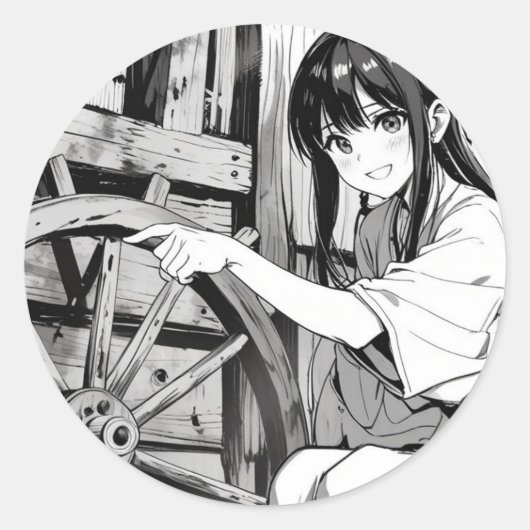 Anime Wheel Stickers (Voorkant)