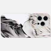 Anime White Hair Character iPhone 15 Pro Max Case  (Achterkant (horizontaal))