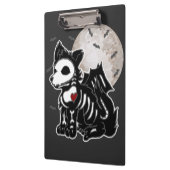 Anime Wolf Emo Gothic Edgy Skeleton Halloween Dog Klembord (Links)