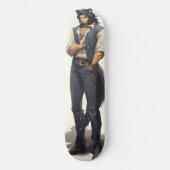 Anime Wolf Zaddy Skateboard (Voorkant)