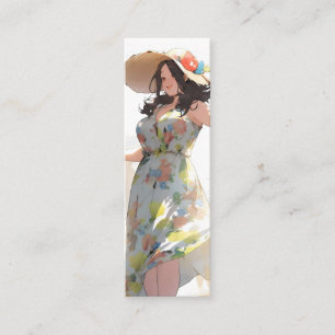 Anime Woman Plus Size Mini Visitekaartje