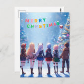 Anime Wonderland Désirs : Joyeuse carte postale de (Devant / Derrière)