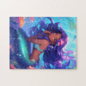 Anime Zeemeermin Meisje Fantasy Kunst Legpuzzel (Horizontaal)