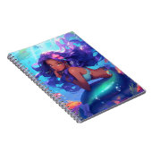 Anime Zeemeermin Meisje Fantasy Kunst Notitieboek (Rechterzijde)