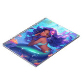 Anime Zeemeermin Meisje Fantasy Kunst Notitieboek (Linkerzijde)
