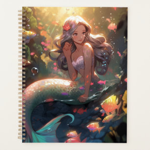 Anime Zeemeermin Meisje Fantasy Kunst Planner