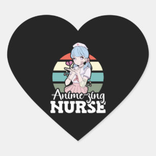 Anime-zing Verpleegster Japans Anime Nationale Ver Hart Sticker