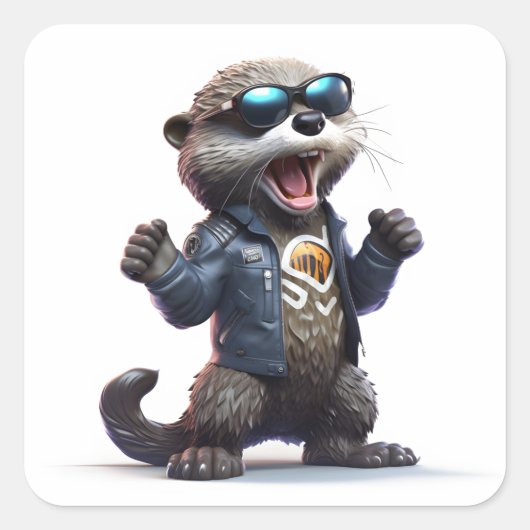 AnimeHeroes Vierkante Sticker (Voorkant)