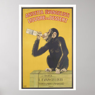 Anis Dessertlikeur of Anisette Vintage Poster