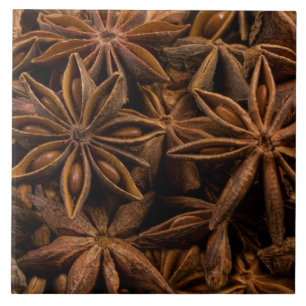 Anise Stars Pattern Tegeltje