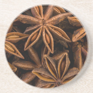 Anise Stars Pattern Zandsteen Onderzetter