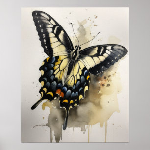 Anise Swallowtail Papillon Art Imprimer Poster