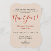 Anisette Red New Year's Eve Invitation (Dos)