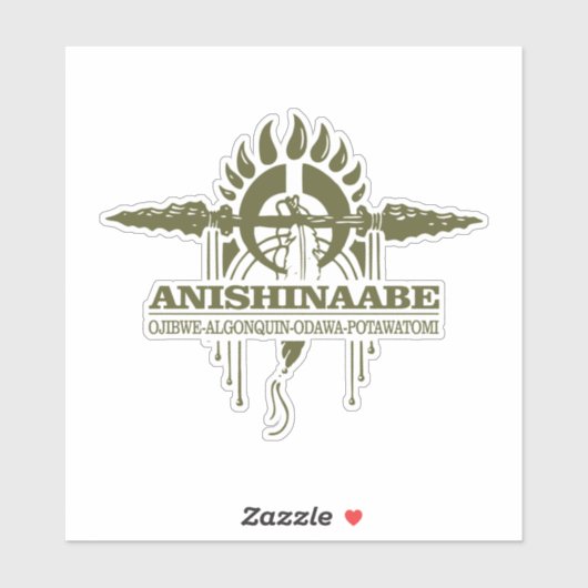 Anishinaabe 2o sticker (Vel)