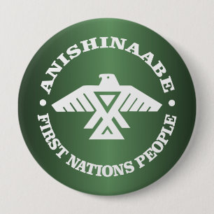 Anishinaabe (Ojibwe, Chippewa) Ronde Button 4,0 Cm
