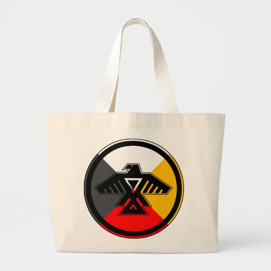 Anishinaabe Thunderbird Grote Tote Bag (Voorkant)