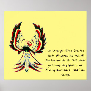 Anishinaabe Thunderbird Inspirerend Quote Poster