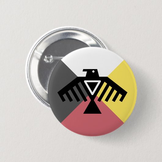 anishinabe ronde button 5,7 cm (Voorkant /achterkant)