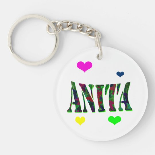 Anita Het Logo Van De Naam Met De Harten Van De Sleutelhanger Zazzle Be Meaning of the name anita. zazzle be