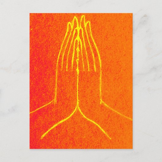 Anjali/Namaskara Mudra Briefkaart (Voorkant)