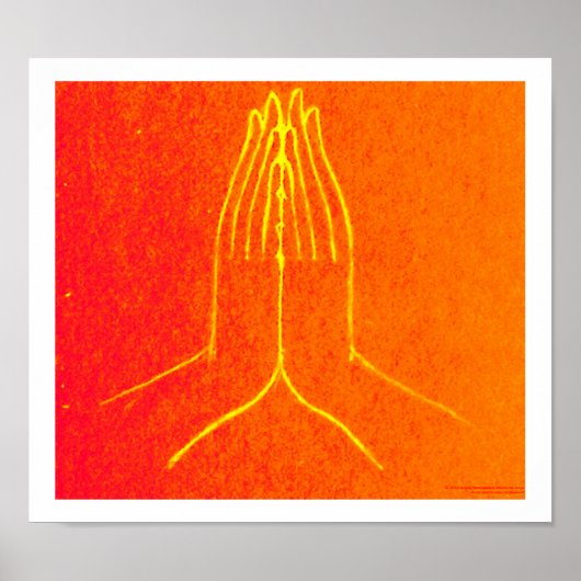 Anjali/Namaskara MudraPoster Poster (Voorkant)