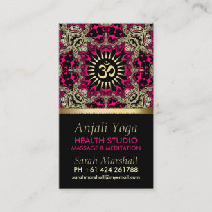 Anjali Yoga Carte de visite du Nouvel Âge