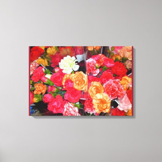Anjer Bloem Mix Canvas Afdruk (Voorkant)