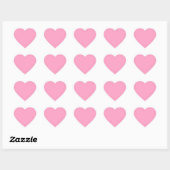 Anjer Bloem Roze Hart Sticker (Vel)