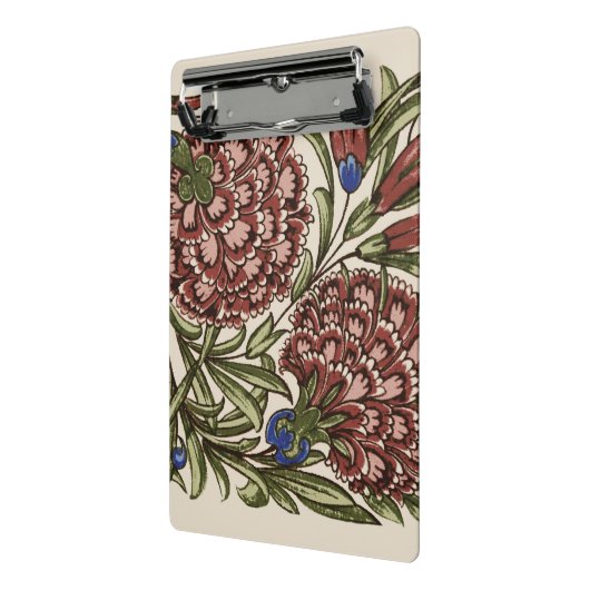 Anjer Bloem Tegel Antiek Rustieke Kunst Mini Klembord (Angled2)