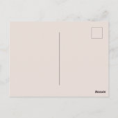  anjer bloemen print briefkaart (Achterkant)