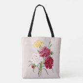 anjer bloemen print draagtas (Achterkant)
