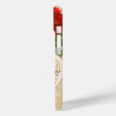 Anjer Bloemen, Valentijnsdag Bericht Case-Mate iPhone Case (Achterkant / Links)