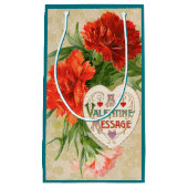 Anjer Bloemen,  Valentijnsdag Bericht Klein Cadeauzakje (Voorkant)