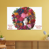 Anjer Bloemen Van Winter Grace: Het Canvas Van Jan (Insitu (Woonkamer))