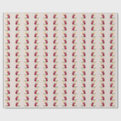  Anjer Bloemenillustratie Cadeaupapier (Vlak)