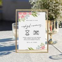 Anjer Boho Unplugged Ceremony Wedding Sign