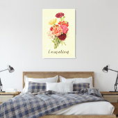   anjer Bouquet Canvas Afdruk (Insitu (Slaapkamer))